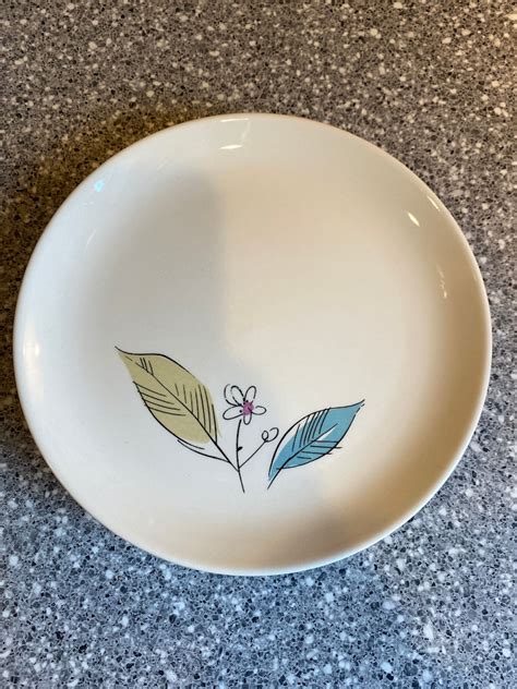 Vintage Mcm Dinnerware Biscayne By Salem Dessert Etsy