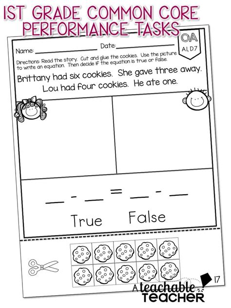 First Grade Common Core Math First Grade Math Common Core Math