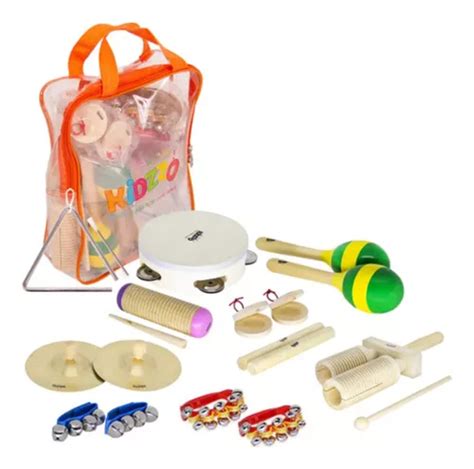 Kit Bandinha Rítmica Percussão Infantil 10 Instrumentos Frete grátis