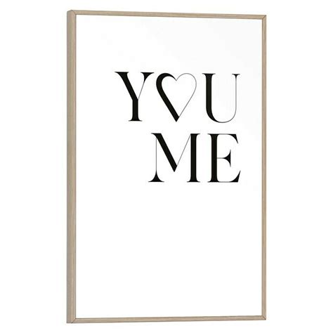 Reinders Bild Slim Frame Wood You Love Me B X H 20 X 30 Cm BAUHAUS