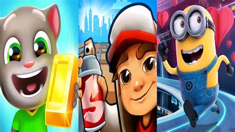 Subway Surfers VS Talking Tom Gold Run Minion Rush Despicable Me