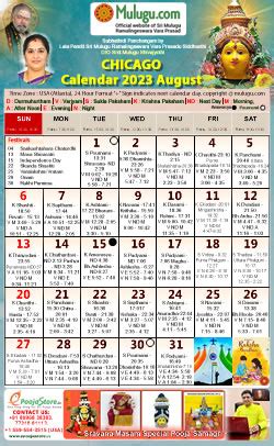 Chicago Telugu Calendar 2023 USA Chicago Telugu Calendars Mulugu