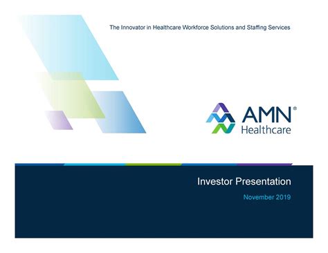 AMN Healthcare Services (AMN) Investor Presentation - Slideshow (NYSE ...