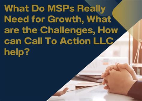 What Do Msps Really Need For Growth