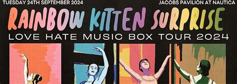 Rainbow Kitten Surprise Tickets 24th September Jacobs Pavilion At