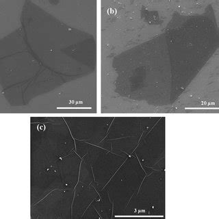 FESEM Images Of Large Area A Graphene Oxide Sheet B Reduced