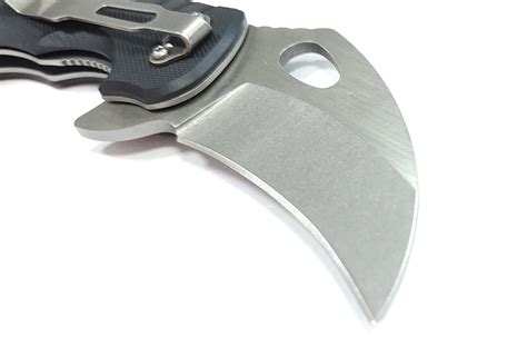 S Tec 黑g10柄銀刃 Karambit 折刀 瑞格華·大海刀品