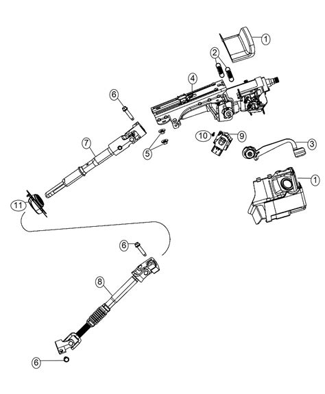 Jeep Wrangler Bearing Steering Intermediate Shaft Mopar Column