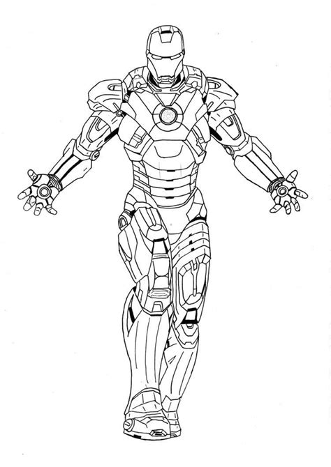 Iron Man Coloring Page - Free Printable Coloring Pages for Kids