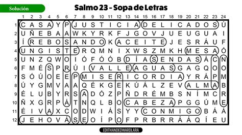 Juego Bíblico Salmo 23 Sopa De Letras