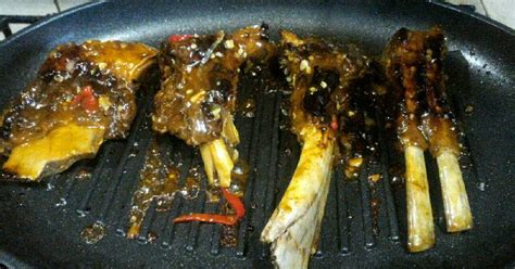 Resep Iga Bakar Bbq Pedas Teflon Enak Dan Mudah Cookpad