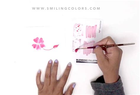 Monochromatic Flower Painting Tutorial Smiling Colors