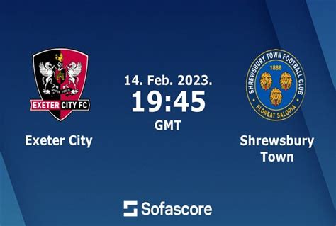 Exeter City Vs Shrewsbury Prediction Head To Head Live Stream Time