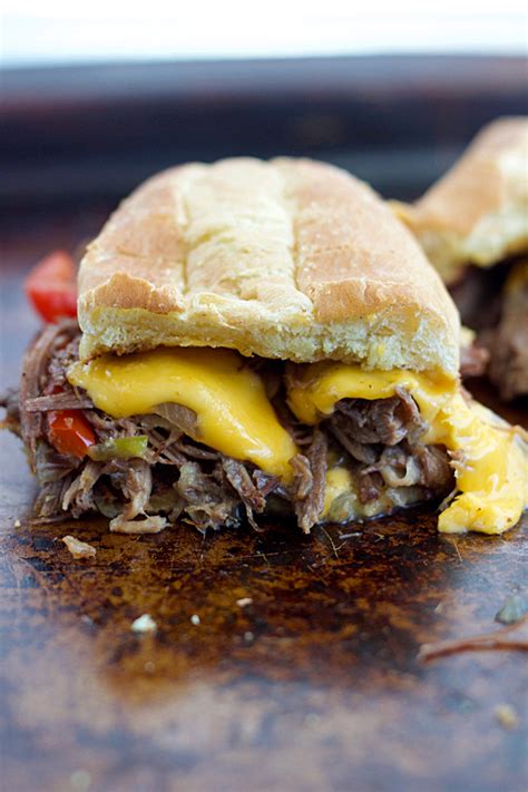 Slow Cooker Philly Cheesesteak Sandwiches Recipe In Cheese