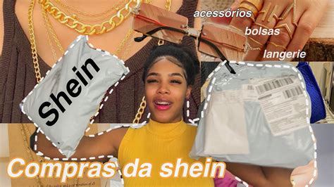 CHEGARAM MINHAS COMPRAS DA SHEIN Acessórios bolsas roupa YouTube