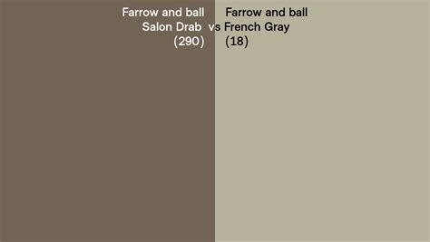 Farrow And Ball Salon Drab Vs French Gray Side By Side Comparison