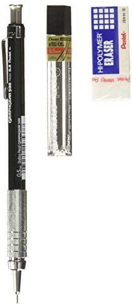 Pentel Graph Gear Mechanical Pencil With Lead Eraser Mm Hb