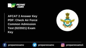 Afcat Answer Key Pdf Check Air Force Common Admission Test