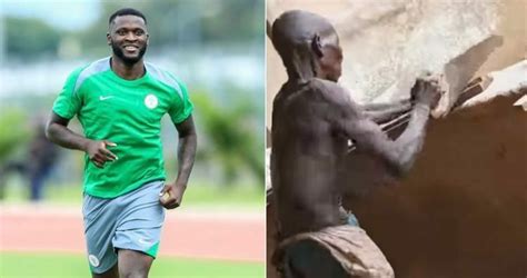 Nigerian footballer, Victor Boniface gifts elderly carpenter N1.5m