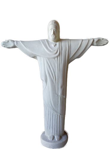 Molde Fazer Cristo Redentor Em Cimento Ou Gesso M1 Moldes Fibratech