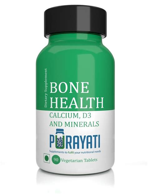 Bone Health Calcium With Vitamin D3 Tablets 90 Vegetarian Tablets Multivitamin Tablets