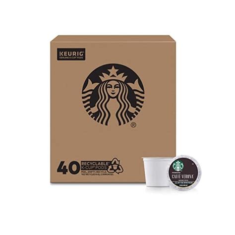 Starbucks K Cup Coffee Podsdark Roast Coffeecaff Verona For Keurig