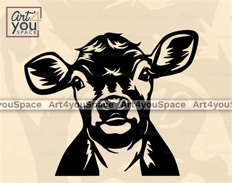 Calf Svg File For Cricut Livestock Vector Printable Art Cow Etsy