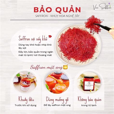 Saffron ngâm mật ong Bạc Hà