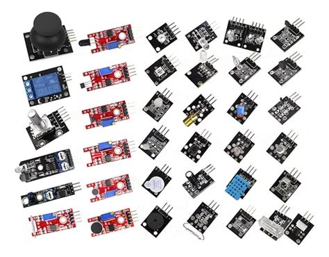 Kit Conjunto 37 Unidades De Sensores E Módulos Para Arduino Frete grátis