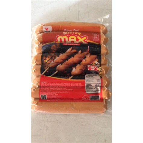 Jual Mister Max Sosis Bakar Isi 8 12pcs 500gr STS Frozen Shopee