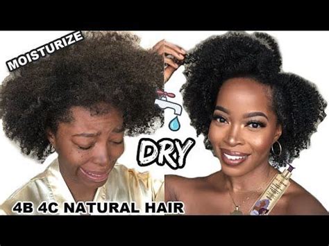 Moisturize DRY 4b 4C NATURAL HAIR Wash Day Routineft Gold Series