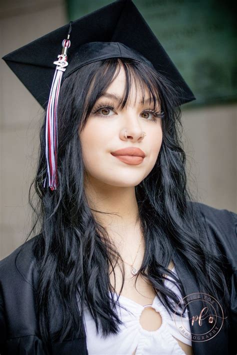 Senior Cap And Gown In 2024 Graduation Hairstyles Graduation