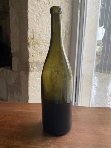 Bouteille Ancienne Pour Le Vin Verre Souffl Art Populaire Xviiieme