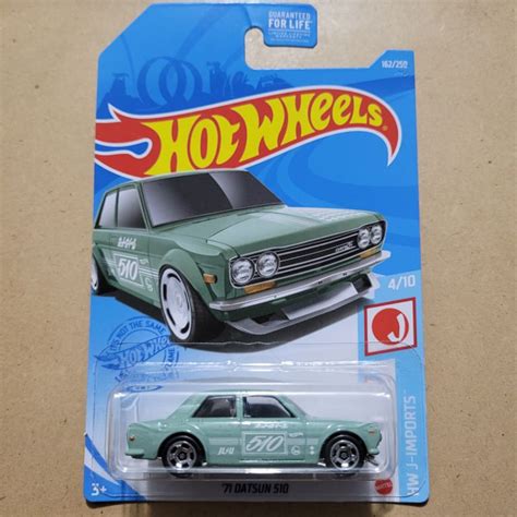Jual HOT WHEELS 71 DATSUN 510 HW J IMPORTS GREEN Shopee Indonesia