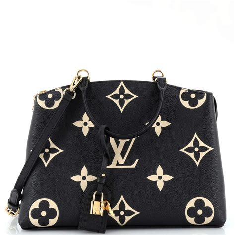 Louis Vuitton Grand Palais Handbag Bicolor Monogram Empreinte Giant Black 23047424