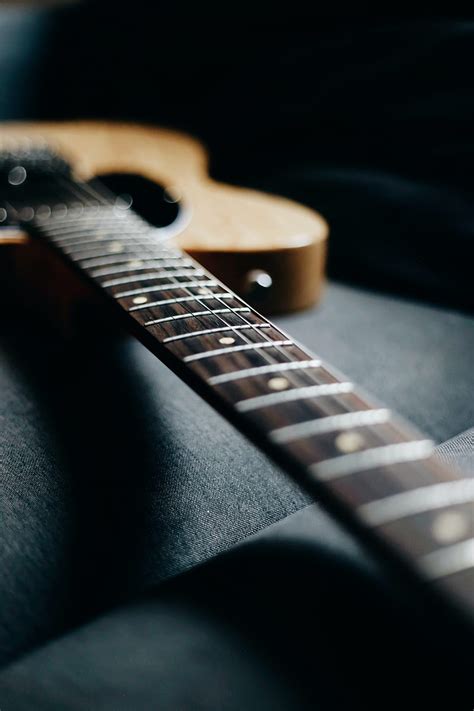 Guitar Fretboard Strings Music Blue Dark Hd Phone Wallpaper Peakpx