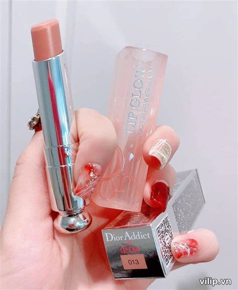 Son Dưỡng Dior Addict Lip Glow 013 Beige Màu Cam Nude Vilip Shop Mỹ phẩm chính hãng