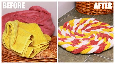 Diy Recycled Towel Bathmat Youtube