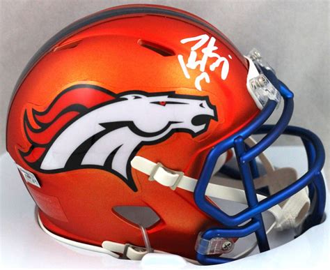 Peyton Manning Signed Broncos Blaze Speed Mini Helmet Fanatics