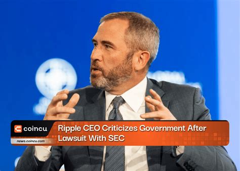 Coincu On Binance Feed Ripple Ceo Criticizes Government After Lawsuit