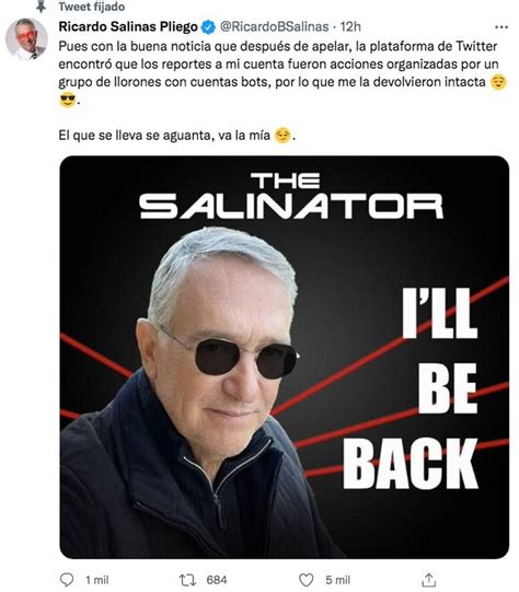 Ricardo Salinas Pliego Regresa A Twitter Y Advierte “el Que Se Lleva Se Aguanta”