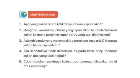 Kunci Jawaban IPAS Kelas 4 Halaman 57 Adakah Benda Yang Menempel Di