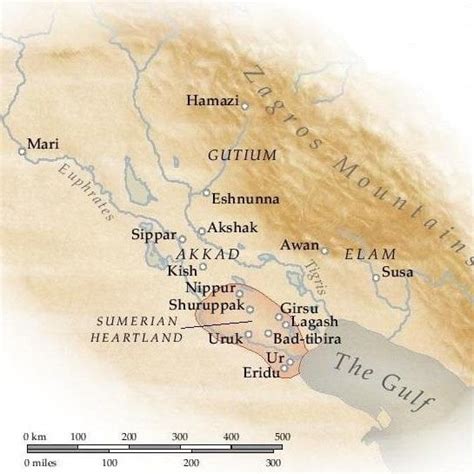 A Map Of The Middle East Showing The Location Of The Gulf And Its Major