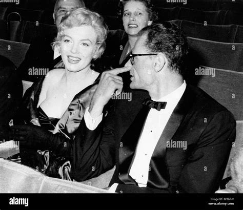 Oct 12 1956 London Uk Marilyn Monroe 1926 1962 With Playwright