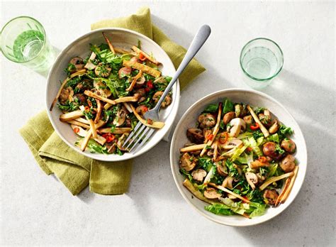 Maaltijdsalade Met Gebakken Kastanjechampignons Van Hugo Kennis Recept