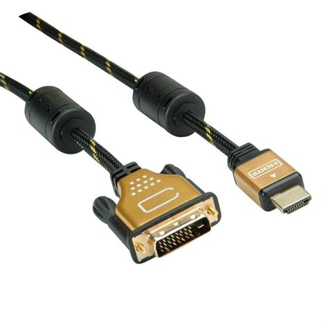 Cablu HDMI La DVI D 24 1 Pini T T GOLD 1 5m Roline 11 04 5896