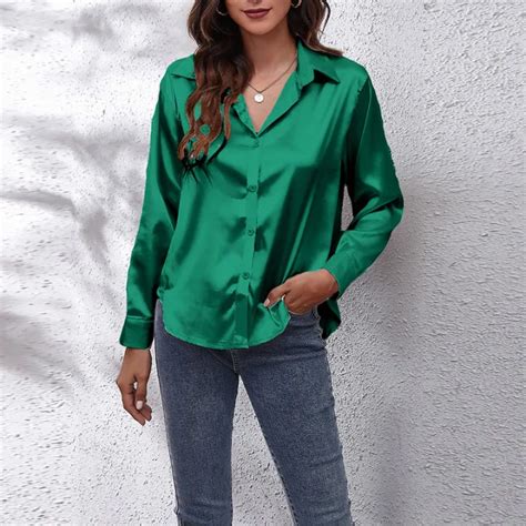 Elegant Women Blouses Y2k Aesthetic U00a0shirts สีทึบเดียวเสื้อผ้า