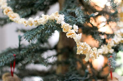 How To String Popcorn On A Christmas Tree Steps