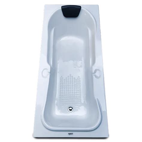 White Rex Feet X Feet Fixed Acrylic Bathtub For Bathroom At