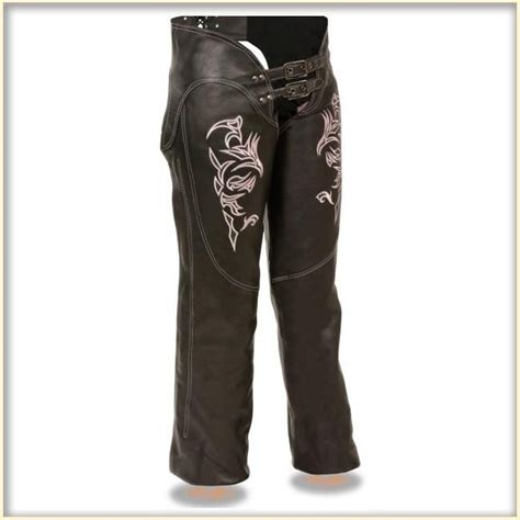 New Pink Hip Hugger Women Leather Chap Leather Women Womens Chaps